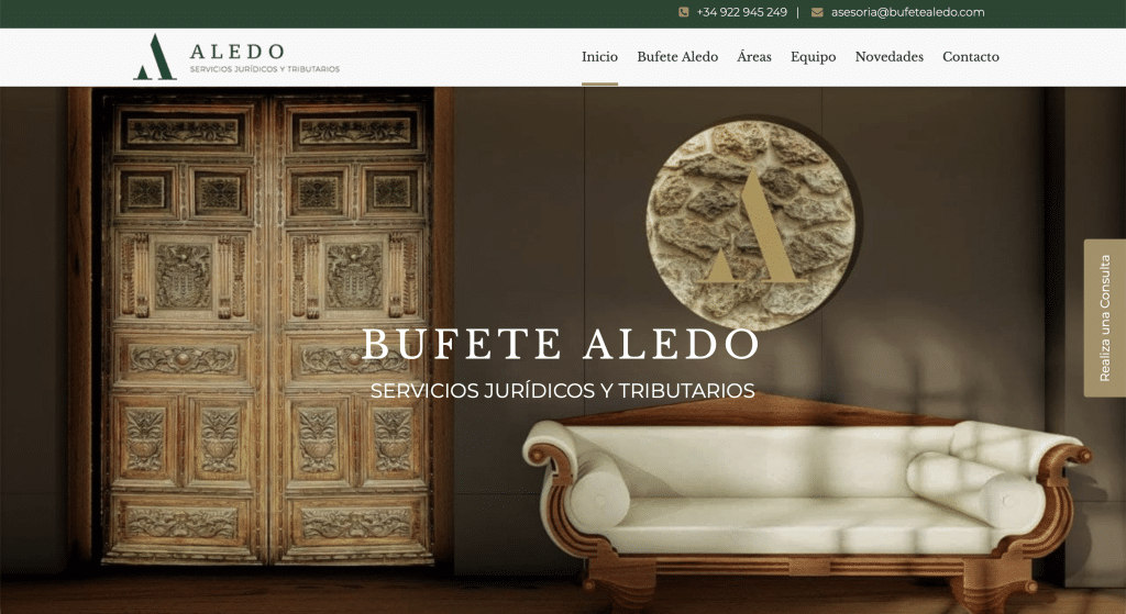Diseño Web Bufete Aledo